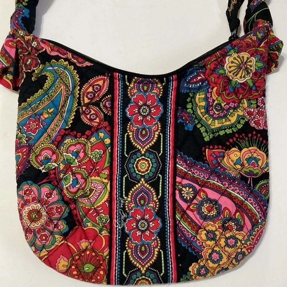 Vera Bradley Mini Crescent Tote In a bright Boho‎ Floral.